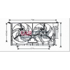 1580141 KUHLER SCHNEIDER Вентилятор, охлаждение двигателя