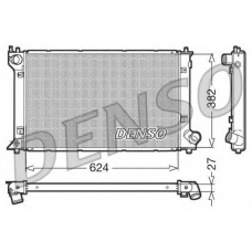 DRM50027 DENSO Радиатор, охлаждение двигателя