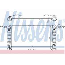 69108A NISSENS Радиатор, охлаждение двигателя