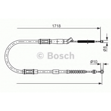 1 987 477 797 BOSCH Трос, стояночная тормозная система