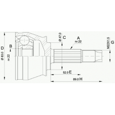 CVJ5436.10 OPEN PARTS Шарнирный комплект, приводной вал