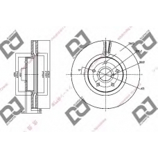 BD2091 DJ PARTS Тормозной диск