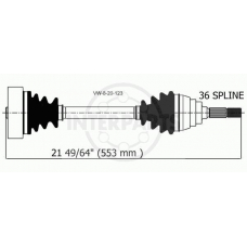 VW-8-20-123 InterParts Приводной вал