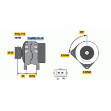 0 986 039 010 BOSCH Генератор