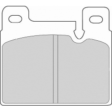 FD6557A NECTO Комплект тормозных колодок, дисковый тормоз