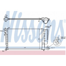 61313A NISSENS Радиатор, охлаждение двигателя