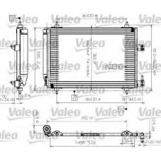 817464 VALEO Конденсатор, кондиционер