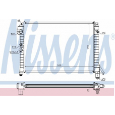 65517 NISSENS Радиатор, охлаждение двигателя