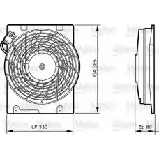 696355 VALEO Вентилятор, охлаждение двигателя