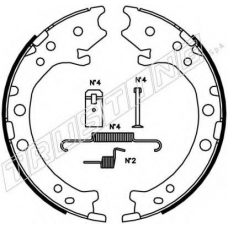 044.026K TRUSTING Комплект тормозных колодок, стояночная тормозная с