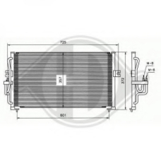 8682000 DIEDERICHS Конденсатор, кондиционер