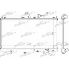 PRS3093 PATRON Радиатор, охлаждение двигателя