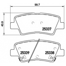 P 30 067 BREMBO Комплект тормозных колодок, дисковый тормоз