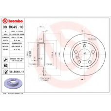 08.B649.10 BREMBO Тормозной диск