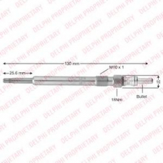 HDS408 DELPHI Свеча накаливания
