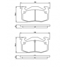 0 986 460 970 BOSCH Комплект тормозных колодок, дисковый тормоз