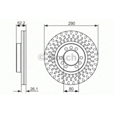 0 986 479 626 BOSCH Тормозной диск