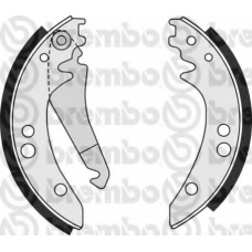 S 50 514 BREMBO Комплект тормозных колодок