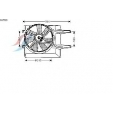 VW7509 AVA Вентилятор, охлаждение двигателя