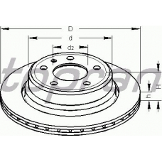 501 220 TOPRAN Тормозной диск