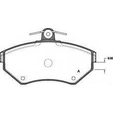 BPA0631.10 OPEN PARTS Комплект тормозных колодок, дисковый тормоз