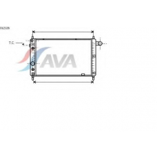 OL2126 AVA Радиатор, охлаждение двигателя