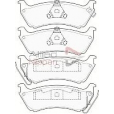 CBP3910 COMLINE Комплект тормозных колодок, дисковый тормоз