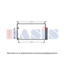 212081N AKS DASIS Конденсатор, кондиционер