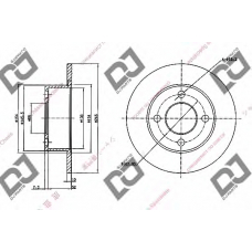 BD1580 DJ PARTS Тормозной диск