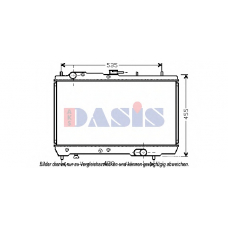 510112N AKS DASIS Радиатор, охлаждение двигателя