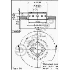 09.5724.10 BREMBO Тормозной диск