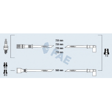 83020 FAE Комплект проводов зажигания