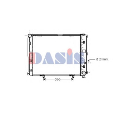 120280N AKS DASIS Радиатор, охлаждение двигателя