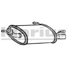 DN445D KLARIUS Глушитель выхлопных газов конечный