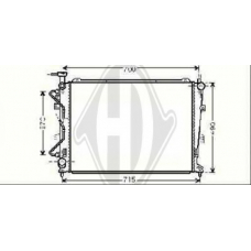 8653705 DIEDERICHS Радиатор, охлаждение двигателя