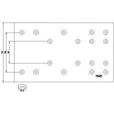 19621 TEXTAR Тормозные колодки, барабанный тормоз