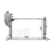 054-017-0016 LORO Радиатор, охлаждение двигателя