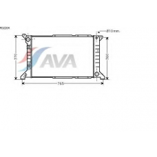 FD2204 AVA Радиатор, охлаждение двигателя