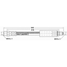 FBH6036 FIRST LINE Тормозной шланг