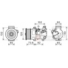 6053K610 SCHLIECKMANN Компрессор, кондиционер