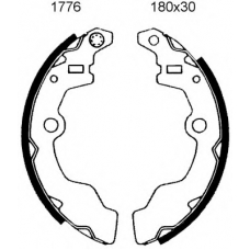 01776 BSF Комплект тормозных колодок