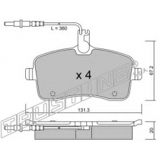 6160 TRUSTING Комплект тормозных колодок