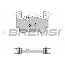 BP3574 BREMSI Комплект тормозных колодок, дисковый тормоз