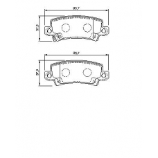 0 986 424 790 BOSCH Комплект тормозных колодок, дисковый тормоз