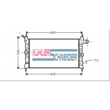 0615201 KUHLER SCHNEIDER Радиатор, охлаждение двигател