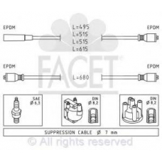 4.8511 FACET Комплект проводов зажигания