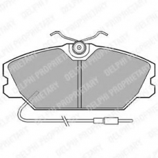 LP542 DELPHI Комплект тормозных колодок, дисковый тормоз