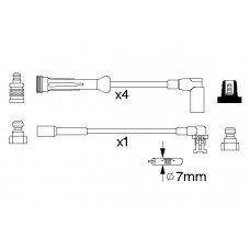 0 986 357 250 BOSCH Комплект проводов зажигания