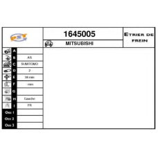 1645005 SNRA Тормозной суппорт