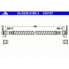 24.5228-0185.3 ATE Тормозной шланг